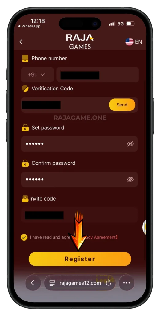 RAJA-GAME-REGISTER